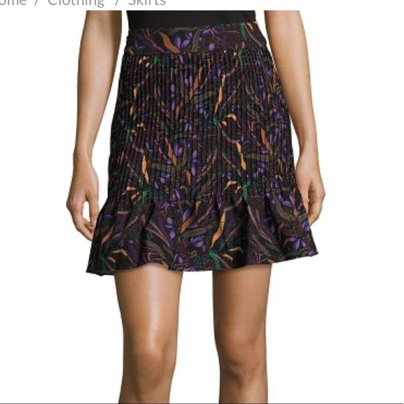 SALONI Dresses & Skirts - New Saloni Woven skirt Pleated Size 8